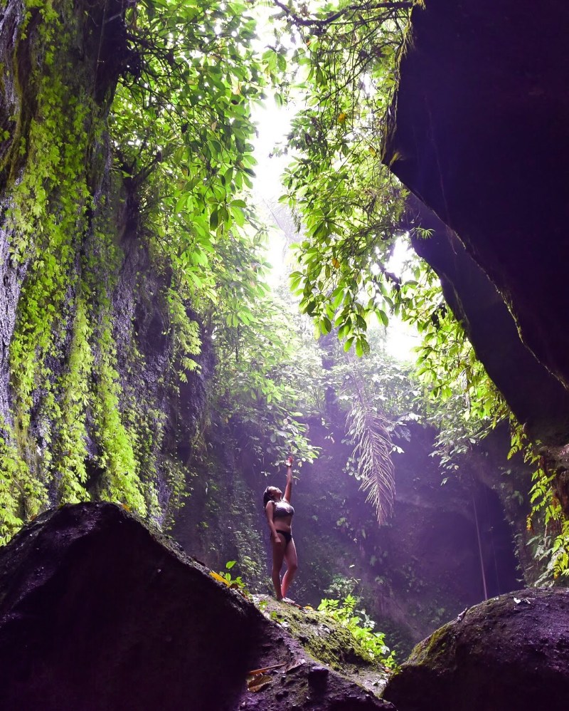 Tukad Cepung Waterfall in Bali, Indonesia